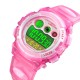 Детские спортивные часы Skmei 1451LTPK Light-Pink с подсветкой и будильником