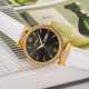 Жіночий годинник Skmei 2090GDBKWT Gold Black-White з календарем та шкіряним ремінцем