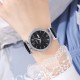 Жіночий годинник Skmei 2090SIBK Silver-Black з календарем та шкіряним ремінцем