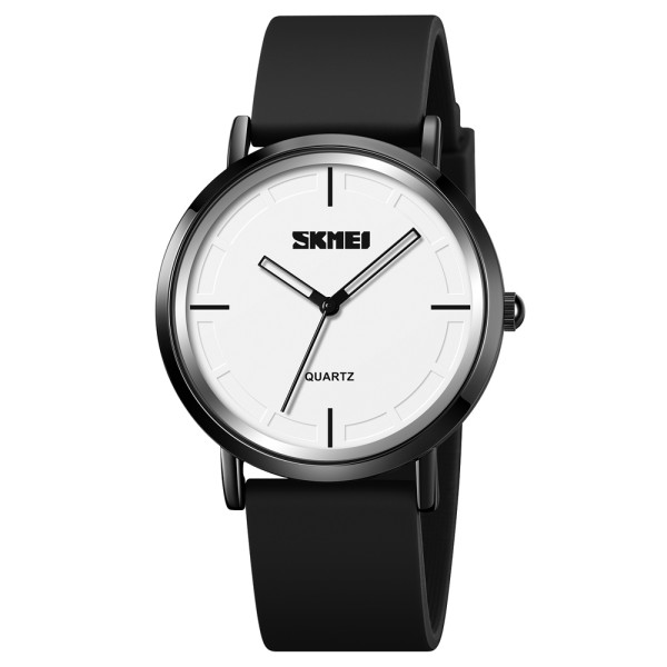 Наручний годинник Skmei 2050BKWT Black-White класичний унісекс з мінеральним склом