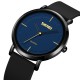 Кварцевые часы Skmei 2050BKBU Black-Blue с минеральным стеклом и каучуковым ремешком