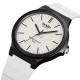 Мужские наручные часы Skmei 2108BKWT Black-White с каучуковым ремешком и защитой 5 ATM