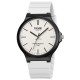 Мужские наручные часы Skmei 2108BKWT Black-White с каучуковым ремешком и защитой 5 ATM
