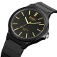 Мужские часы Skmei 2108BKGD Black-Gold с каучуковым ремешком и защитой 5 ATM