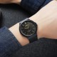Мужские часы Skmei 2108BKGD Black-Gold с каучуковым ремешком и защитой 5 ATM