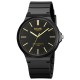 Мужские часы Skmei 2108BKGD Black-Gold с каучуковым ремешком и защитой 5 ATM