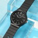 Чоловічий наручний годинник Skmei 2108BKSI Black-Silver з каучуковим ремінцем та водозахистом 5 ATM