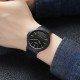 Чоловічий наручний годинник Skmei 2108BKSI Black-Silver з каучуковим ремінцем та водозахистом 5 ATM