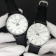 Чоловічий класичний годинник Skmei 2074GDBK Gold-Black з мінеральним склом та шкіряним ремінцем