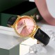 Жіночий годинник Skmei 2072PK Pink з рожевим циферблатом та шкіряним ремінцем