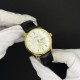 Чоловічий класичний годинник Skmei 2075GDSI Gold-Silver з мінеральним склом та шкіряним ремінцем