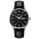 Чоловічий класичний годинник Skmei 2075SIBK Silver-Black зі шкіряним ремінцем та календарем