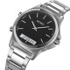 Годинник Skmei 2120SIBK Silver-Black класичний унісекс зі стрілково-електронним циферблатом