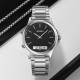 Годинник Skmei 2120SIBK Silver-Black класичний унісекс зі стрілково-електронним циферблатом