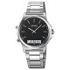 Годинник Skmei 2120SIBK Silver-Black класичний унісекс зі стрілково-електронним циферблатом