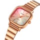 Женские часы Skmei 2190RG Rose Gold в квадратном корпусе с металлическим браслетом
