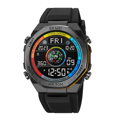 Skmei 2209CLGD Colorful-Gold + Compass STOPPED