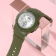 Жіночий спортивний годинник Skmei 2125AG Army green з комбінованим циферблатом та підсвічуванням