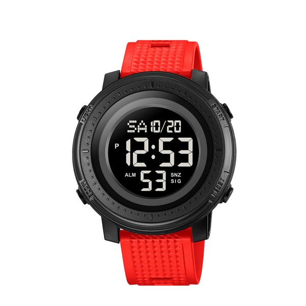 Чоловічий спортивний годинник Skmei 2215RD Red з електронним циферблатом та водозахистом 5 ATM
