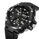 Чоловічий спортивний годинник Skmei 2119BK Black з комбінованим циферблатом та водозахистом 5 ATM