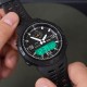 Мужские спортивные часы Skmei 1655BKWT Black-White с комбинированным циферблатом и подсветкой