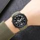 Мужские спортивные часы Skmei 1655AGBK Army Green-Black с комбинированным циферблатом и подсветкой