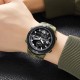 Мужские тактические часы Skmei 1655CMGNBK Camo Green-Black со стрелочно-электронным циферблатом