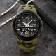 Мужские тактические часы Skmei 1655CMGNBK Camo Green-Black со стрелочно-электронным циферблатом