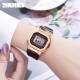 Жіночий спортивний годинник Skmei 1796RGBK Rose Gold з електронним циферблатом та будильником