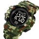 Чоловічий спортивний годинник Skmei 2195CMGN Camo Green з електронним циферблатом та підсвіткою
