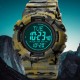 Чоловічий спортивний годинник Skmei 2195CMGN Camo Green з електронним циферблатом та підсвіткою