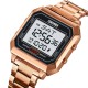 Чоловічий годинник Skmei 2149RG Rose Gold електронний з підсвічуванням у кольорі рожеве золото
