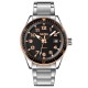 Чоловічий годинник Skmei 9232SRGBK Rose Gold-Black з мінеральним склом та люмінесценцією