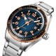 Чоловічий годинник Skmei 9232SRGBU Rose Gold-Blue зі сталевим браслетом та мінеральним склом