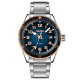 Чоловічий годинник Skmei 9232SRGBU Rose Gold-Blue зі сталевим браслетом та мінеральним склом