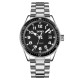 Мужские классические часы Skmei 9232SSIBK Silver/Black-steel strap с серебристым браслетом и черным циферблатом