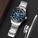 Чоловічий годинник Skmei 9232SSIBU Silver/blue-steel strap з мінеральним склом та датою