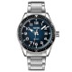 Чоловічий годинник Skmei 9232SSIBU Silver/blue-steel strap з мінеральним склом та датою