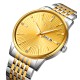 Чоловічий класичний годинник Skmei 9323TGDGD Silver/Gold-Gold з металевим браслетом та календарем