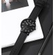 Чоловічий класичний годинник Skmei 1984BBK Black-braided belt з мінеральним склом та шкіряним ремінцем