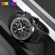 Чоловічий годинник Skmei 2105BK Black з комбінованим циферблатом та підсвічуванням