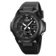 Чоловічий годинник Skmei 2105BK Black з комбінованим циферблатом та підсвічуванням