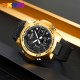 Мужские часы Skmei 2105GD Gold со стрелочно-электронным циферблатом и подсветкой