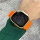 Женские электронные часы Skmei 2247OR Orange с серебристым корпусом и оранжевым ремешком