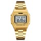 Жіночий годинник Skmei 1328GD Gold у класичному стилі з електронним циферблатом та підсвічуванням