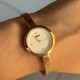 Женские часы Skmei 1390RG Rose Gold в цвете розовое золото с металлическим браслетом