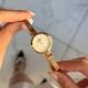 Женские часы Skmei 1390RG Rose Gold в цвете розовое золото с металлическим браслетом