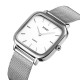 Жіночий годинник Skmei 1555SSI Silver у класичному стилі зі сріблястим браслетом та мінеральним склом