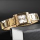 Женские классические часы Skmei 1388GD Gold с минеральным стеклом и золотистым браслетом