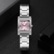 Жіночий годинник Skmei 1388PK Pink з рожевим циферблатом та сріблястим браслетом